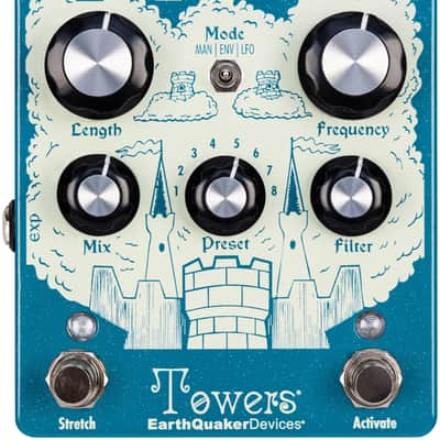 EarthQuaker Devices Towers Stereo Reverberant Filter Pedal - FREE SHIPPING TO THE USA
