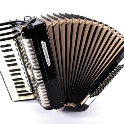 German Made Top Piano Accordion Weltmeister Elegance - 96 bass, 16 reg. + Original Hard Case & Straps - Youtube VIDEOS image 12