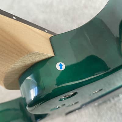 Transparent Green Superstrat Electric Guitar, Basswood Body, Maple Neck, Rosewood Fingerboard image 15