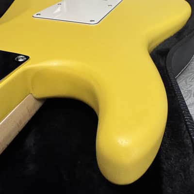 Custom/Partscaster Satin Yellow Strat Hard Case Stratocaster image 17