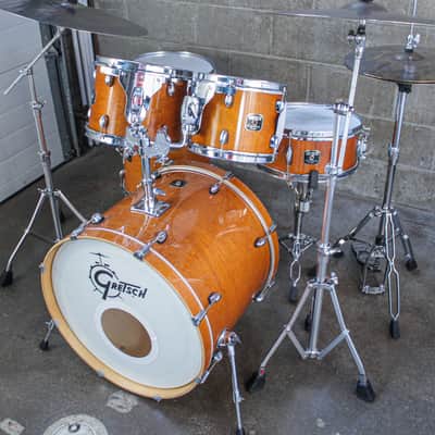 Gretsch Catalina Maple Amber Gloss 6-Piece Drum Kit (22/16/14/12/10/SD) image 4