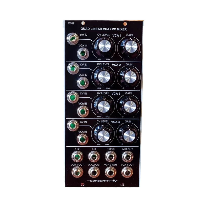 Corsynth - C107: Quad Linear VCA / VC Mixer (5U/MU) image 1