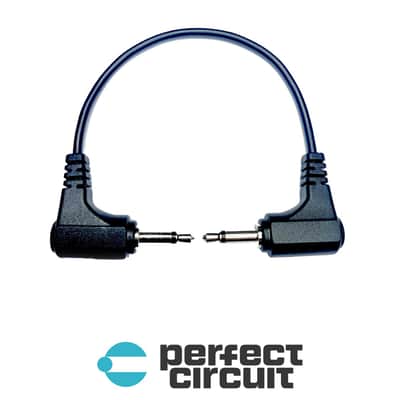 Tendrils Stakkas Right-Angle Stackable 3.5mm Eurorack Patch Cables - 60CM (Black)
