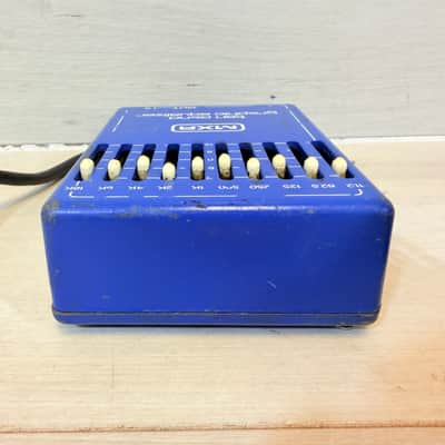 MXR Model 108 10-Band Graphic Equalizer EQ Pedal Blue AC Powered 1970's image 5