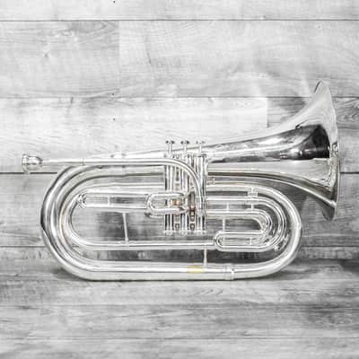 King 1124SP Marching Baritone Silver image 1