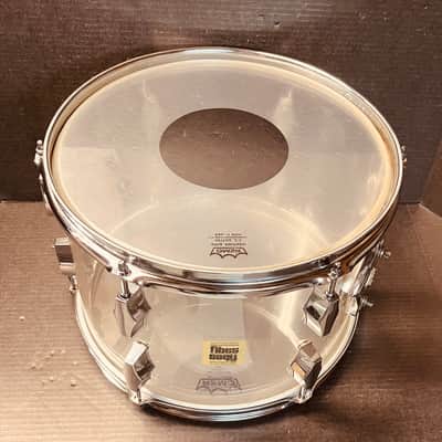 Fibes Crystalite Acrylic Clear 13”x 9” Rack Tom 70’s - Clear image 2