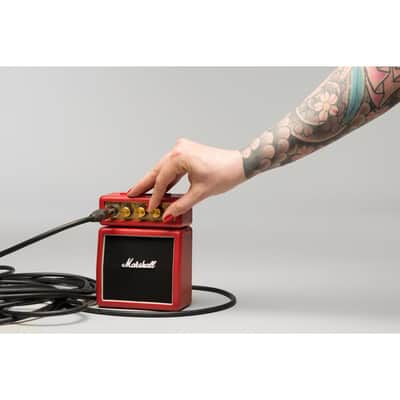 Marshall MS-2 1-watt Battery-powered Micro 1/2 Stack Amp - Red image 6
