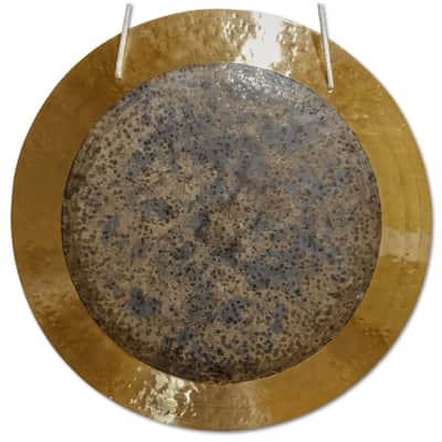 24" (F#2-25) Eclipse Gong by Raven Sounds, Handmade Bronze Wind Gong, Free Mallet image 2
