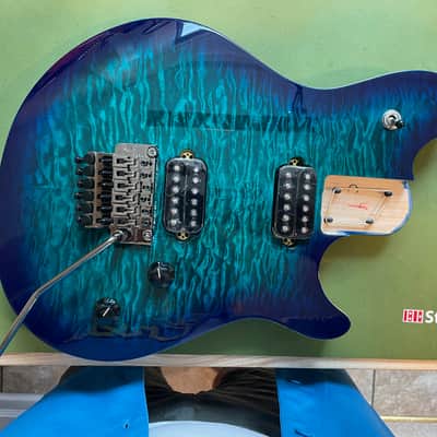 Loaded EVH Wolfgang Standard Body, HH Floyd Rose, Quilt Maple Chlorine Burst image 5