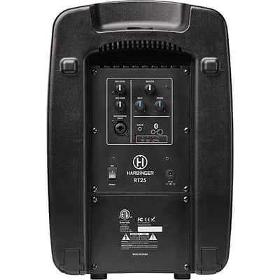 Harbinger RoadTrip 25 8" Battery-Powered Portable Speaker With Bluetooth and Microphone NEW- BLACK image 4