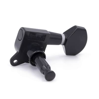 Genuine Tone Ninja Tuners, 6 Inline Staggered, Left Handed, Black image 4