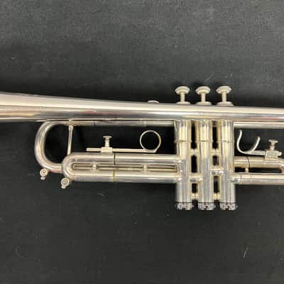Vintage Getzen Eterna Severinsen Large Bore Silver Bb Trumpet with Case 1968-1971 image 12