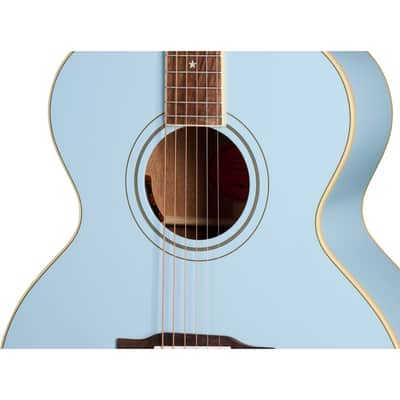 Epiphone J-180 LS Acoustic Electric Guitar - Frost Blue image 7