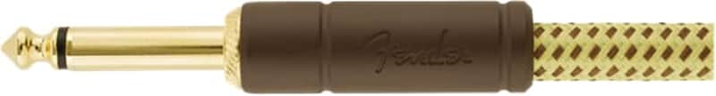 Fender Deluxe TWEED Electric Guitar/Instrument Cable, Straight Ends, 10' ft image 1