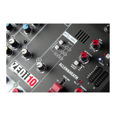 Allen & Heath ZEDi-10 Hybrid Compact Mixer / USB Interface with XLR Main Outputs 3-Band EQ and Low Cut Filter image 6