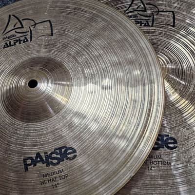 Hi-Hat Cymbals 14" Paiste Alpha Medium USED! RK4HP110526 image 3