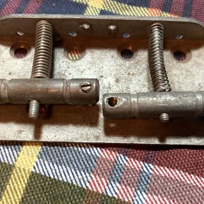 Vintage Japan Telecaster Bass Bridge, Missing 1 Saddle Screw ~ Ibanez, Teisco image 1