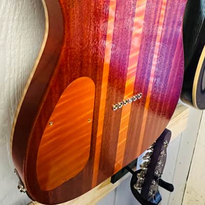 Warmoth Telecaster 2026 - Flamed orange burst image 9