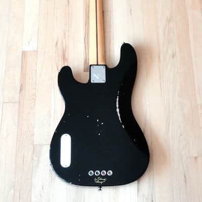 2011 Fender Custom Shop La Cabronita Porrazo Relic Bass Black Precision w/ohsc Case Candy & COA image 3