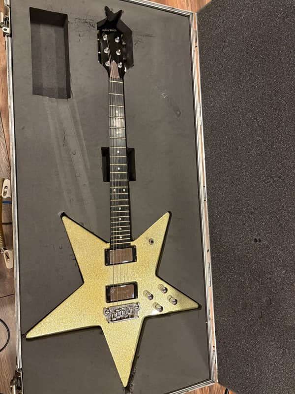 John Birch Custom made Star Guitar 1980’s - Gold Sparkle image 1