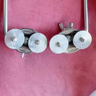 Ludwig Bass Drum spurs Early 70's - Chrome image 9