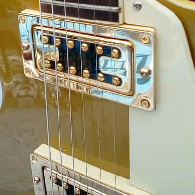 Gorgeous Samick Artist Series LS650 Goldtop Les Paul, Set Neck, GFS Alnico V's w/ Coil Split, Case image 6