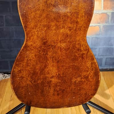 Very Early & Super Cool German Made 1850s-70’s Parlor Acoustic Natural w/ '30s Chipboard Case image 20