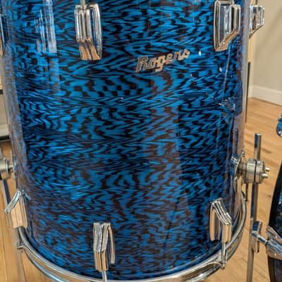 Rogers Dayton Era "Holiday" Drum Set 1967 - Blue Onyx image 11