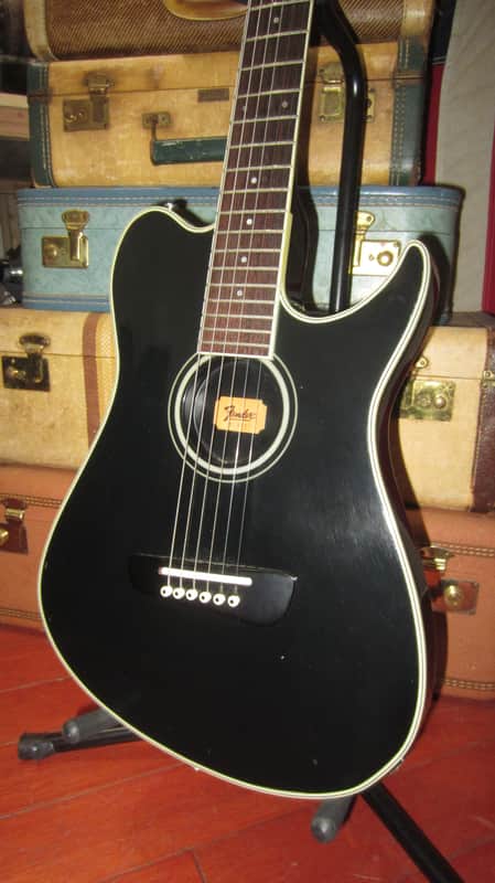 ~1989 Fender Santa Rosa Acoustic Elecric Black image 1