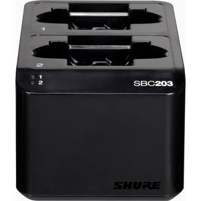Shure SBC203 Dual-Docking Recharging Station for SLX-D Tx and SB903 Lithium-Ion Battery image 3