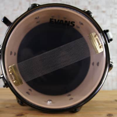 Click Custom Icon Snare Drum 6x10 Ash 8ply Black Satin Oil image 9