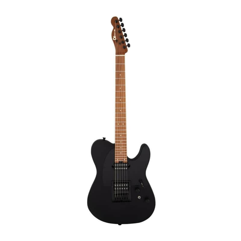 Charvel Pro-Mod So-Cal Style 2 24 HH HT CM 6-String Right-Handed Electric Guitar with Caramelized Maple Fingerboard (Satin Black) image 1