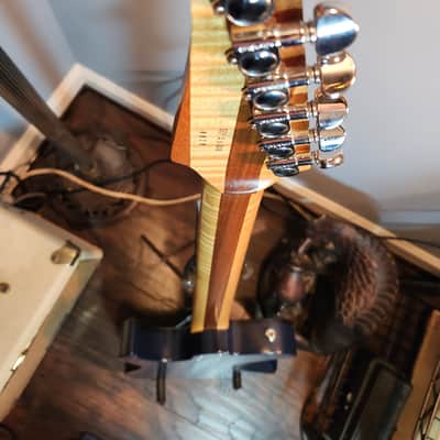 Leets Telecaster Style 2016 Dark Blue W/figured Maple Top image 9