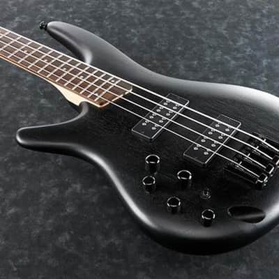 Ibanez SR300EBLWK Left Handed 4-String Electric Bass Guitar - Weathered Black image 2