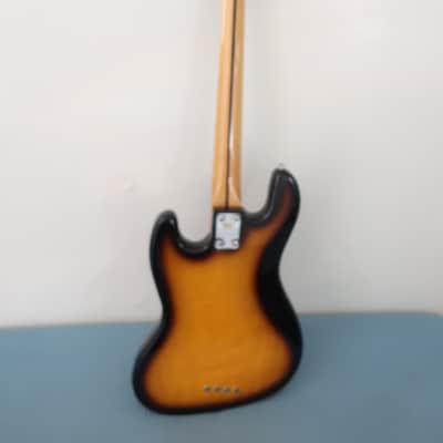 Vintage 1970s Hondo Deluxe Series 840 Top Of The Line Series Jazz Bass Big MIK Korea Sunburst Retro Relic Hi Quality Big Chunky U Neck 10 Pound Bass! Teisco Cort image 9