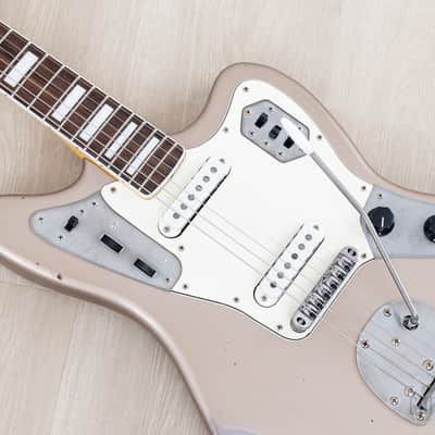 2024 Nash JG-63/BB Offset Electric Guitar Shoreline Gold Medium Aged w/ Blocks + Binding, Lollar, Case & Tags image 7