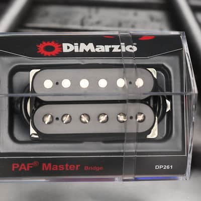 DiMarzio DP261BK PAF Master Bridge Humbucker - Black / Nickel Pole Pieces
