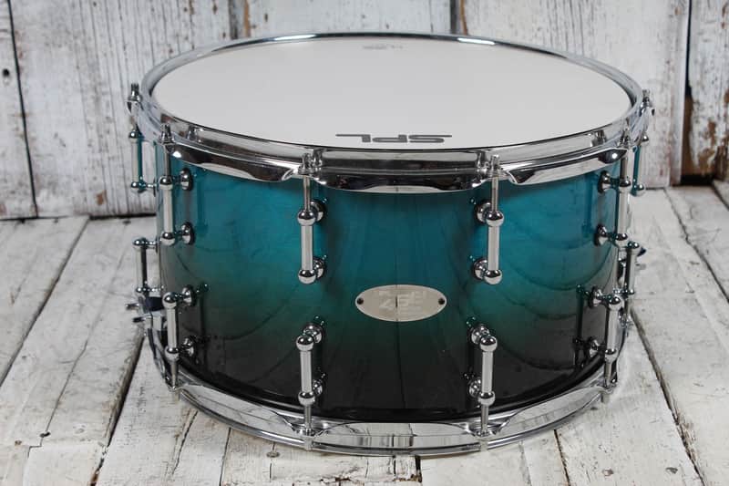 Sound Percussion Labs 468 Series Snare Drum 14x8 Snare Drum Turquoise Blue Fade image 1