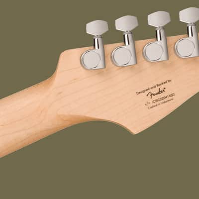 Fender Squier Sonic Stratocaster Black Electric Guitar - Left-Handed image 5