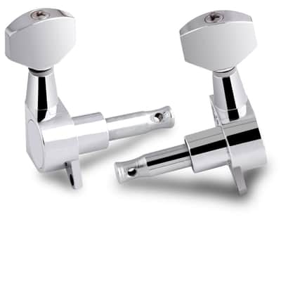 3R3L Sealed String Tuning Pegs Tuning Machine Heads Tuners Tuning Keys for Acoustic Guitar or Electric Guitar Chrome. image 7