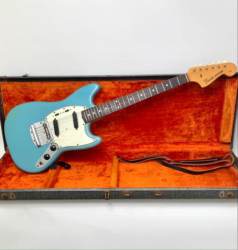 Fender Mustang L Series Pre CBS Kluson Tuners 1965 - Daphne Blue image 1