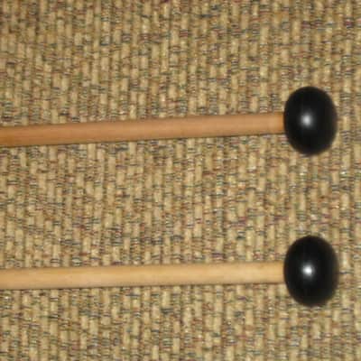 ONE pair new old stock (with packaging) Encore Mallets by Dan Lidster 103B, Oval Hard Rubber Black HEAD (unwound) /  Birch Dowel HANDLES, from around 2019, made in USA image 19