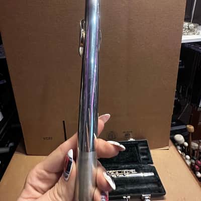 Yamaha YFL-361 Open Hole Flute – Made in Japan – Serial #807533 – Silver Headjoint – Inline G – Original Case image 12