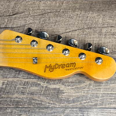 MyDream Partcaster Custom Built - Relic Black Thinline Gibson Scale Lollar Freeway image 4