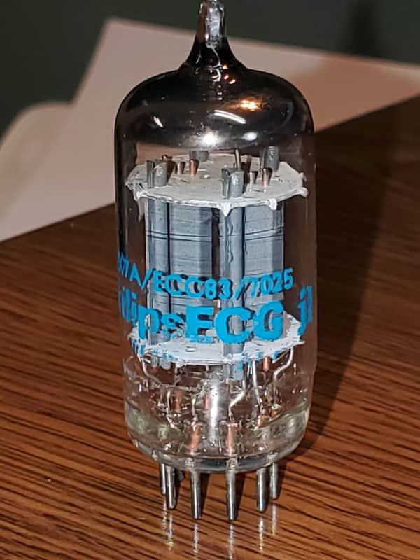 7025/12AX7A Philips MaxiPreamp2/TV7 Tested ( 1 ) Tube Lot image 1
