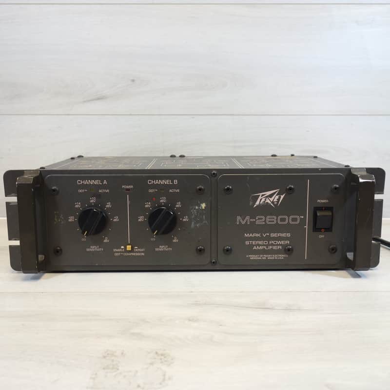 Peavey M-2600 Stereo Power Amp 2000s - Black image 1