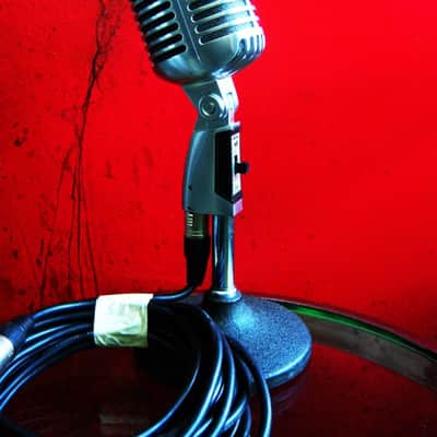 2000 era Shure 55SH dynamic cardioid microphone w Neutrik cable 55S 55SW 55 # 5 image 1