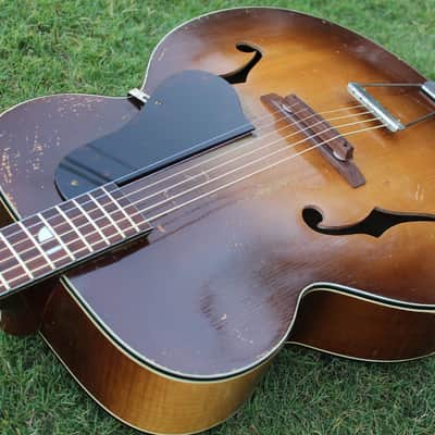 Vintage 40s Kay K-46 Artist 17" Master Size Jumbo Acoustic Archtop Guitar Restored Honest Relic image 10