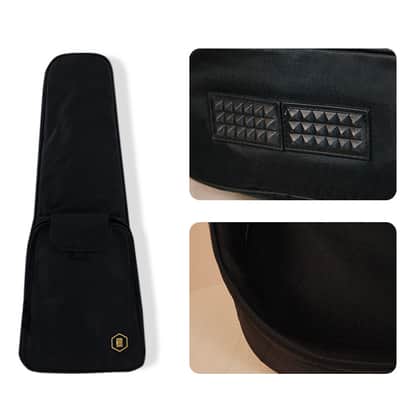 HEX BB200E M/BT Travel Mini Acoustic Guitar Black Satin Fishman Preamp Pickup Slotted Headstock image 11