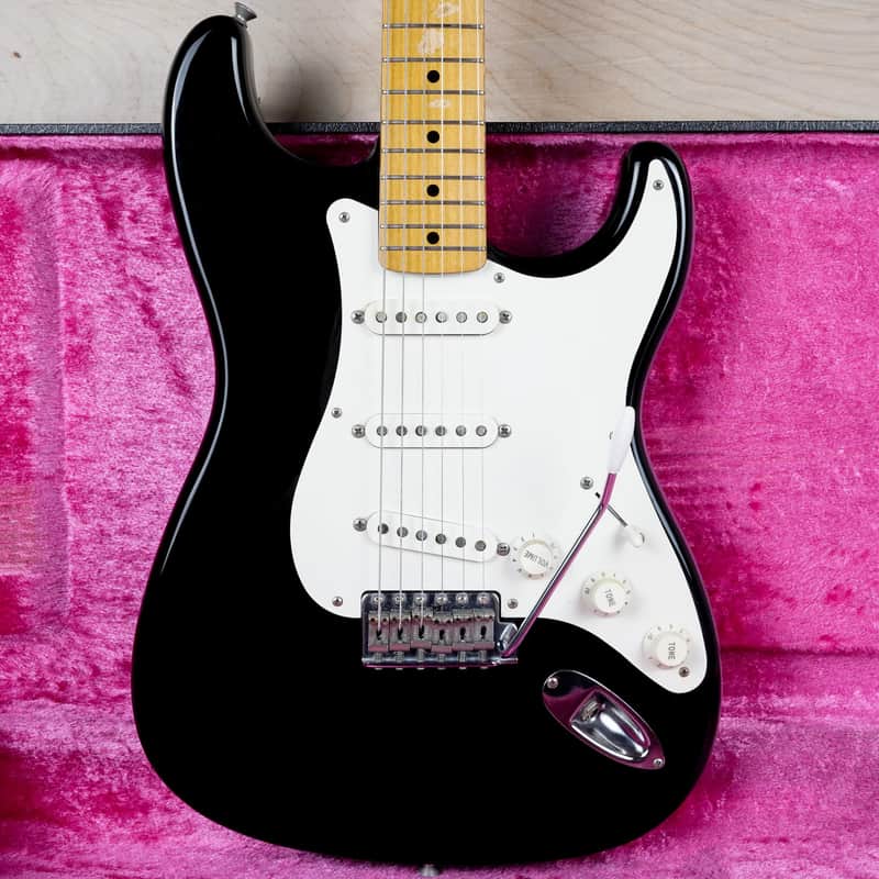 Fender ST-57 Stratocaster Reissue MIJ 1994 Black USA Vintage PUs Japan Fujigen w/ Hard Case image 1